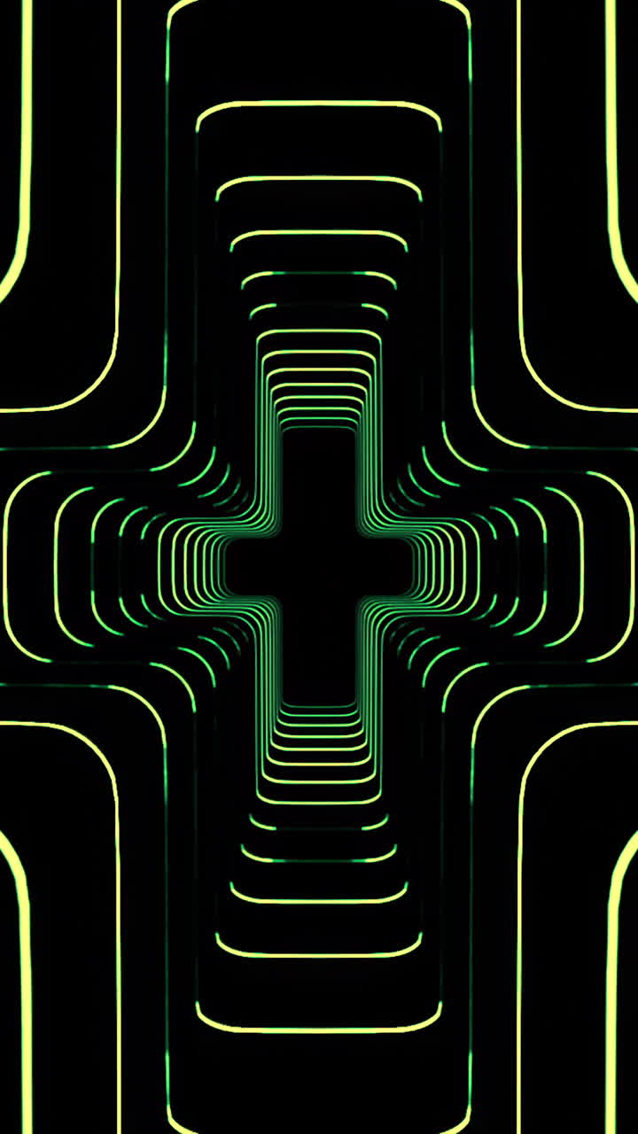 Abstract Neon Tunnel