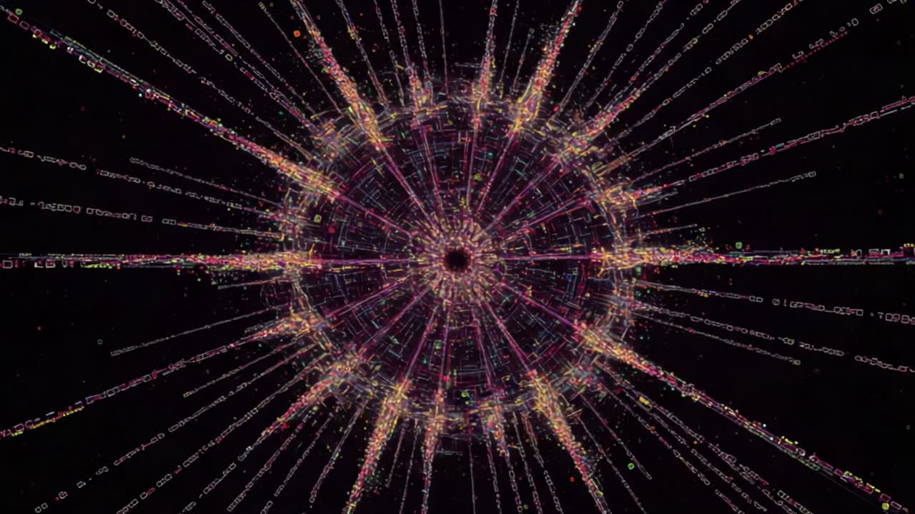 A Stunning Visualization of Particle Collisions: Exploring the Mysteries of Quantum Physics Through Dynamic Energy Patterns and Vibrant Data Representations