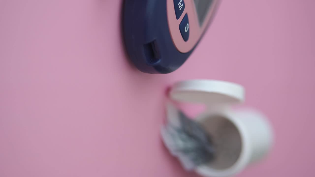 Close-up of a Blood Glucose Meter