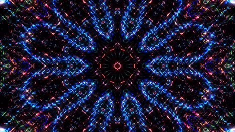 líneas brillantes que establecen el movimiento de la onda, coloridas, sobre un fondo negro