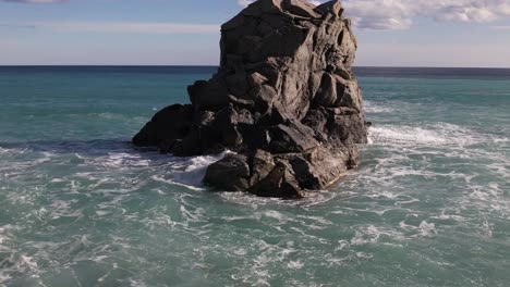 pietragrande reef in calabria region, italy. 4k