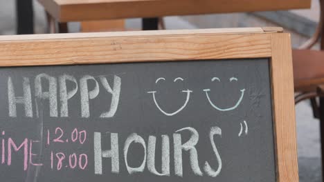 happy hours sign