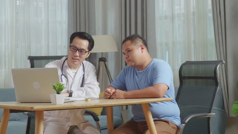 doctor discussing with patient