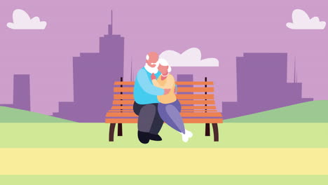 abuelos pareja amantes personajes