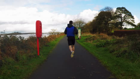 Athletic man running 