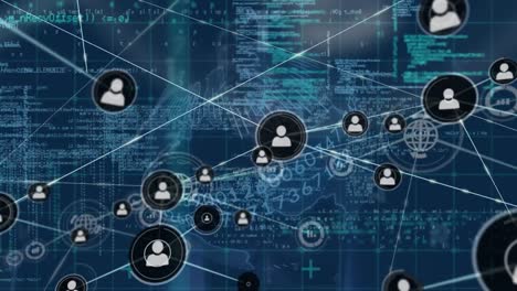 Animation-of-network-of-connections-with-icons-over-data-processing