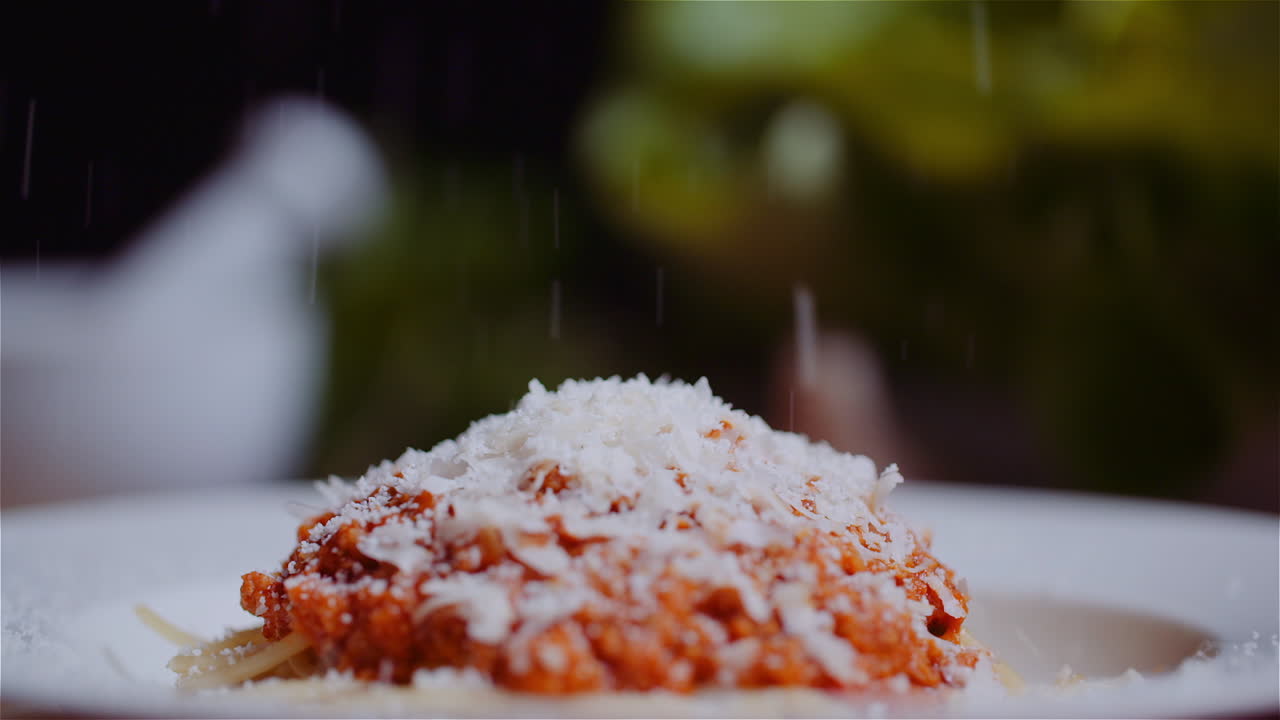 Espagueti con salsa de carne