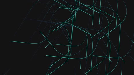 Blue and black neon lines in 80s style