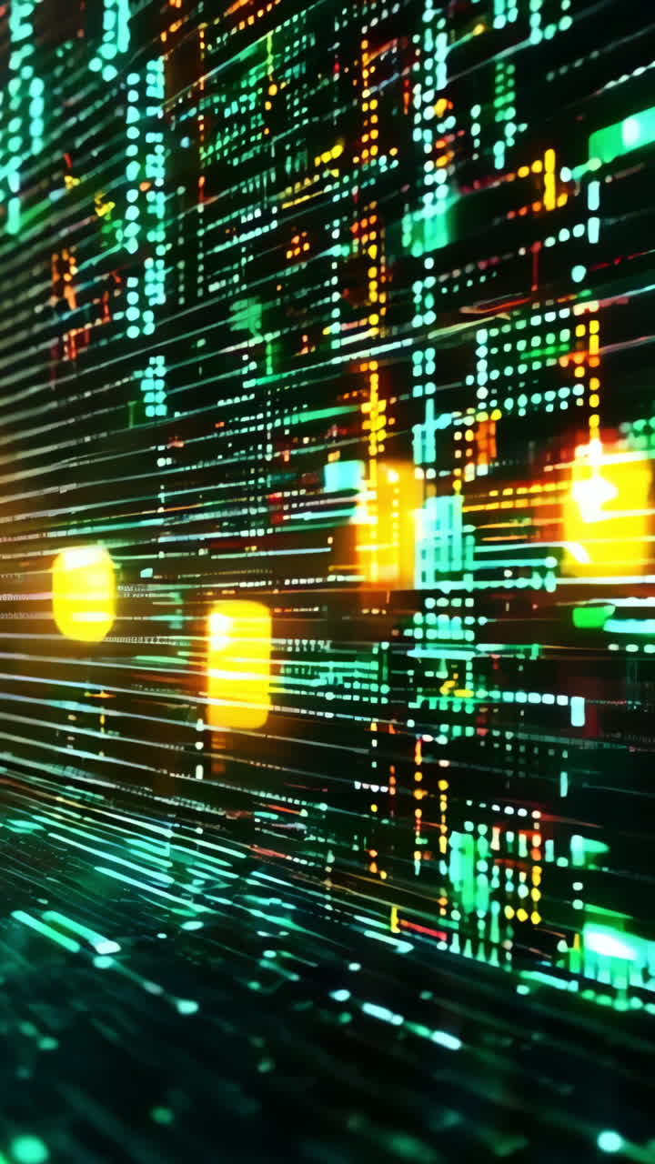 A computer screen with a green background and yellow dots. The dots are arranged in a grid pattern