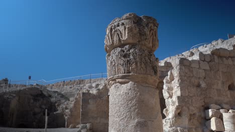 ancient pillar at herodium israel