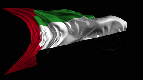 uae flag in motion