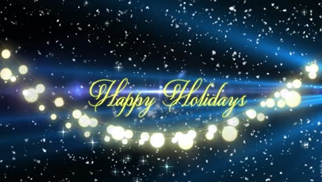 Animation-of-happy-holidays-text-at-christmas-over-stars