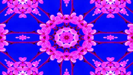 el fondo de movimiento del caleidoscopio abstracto, el fondo en bucle.