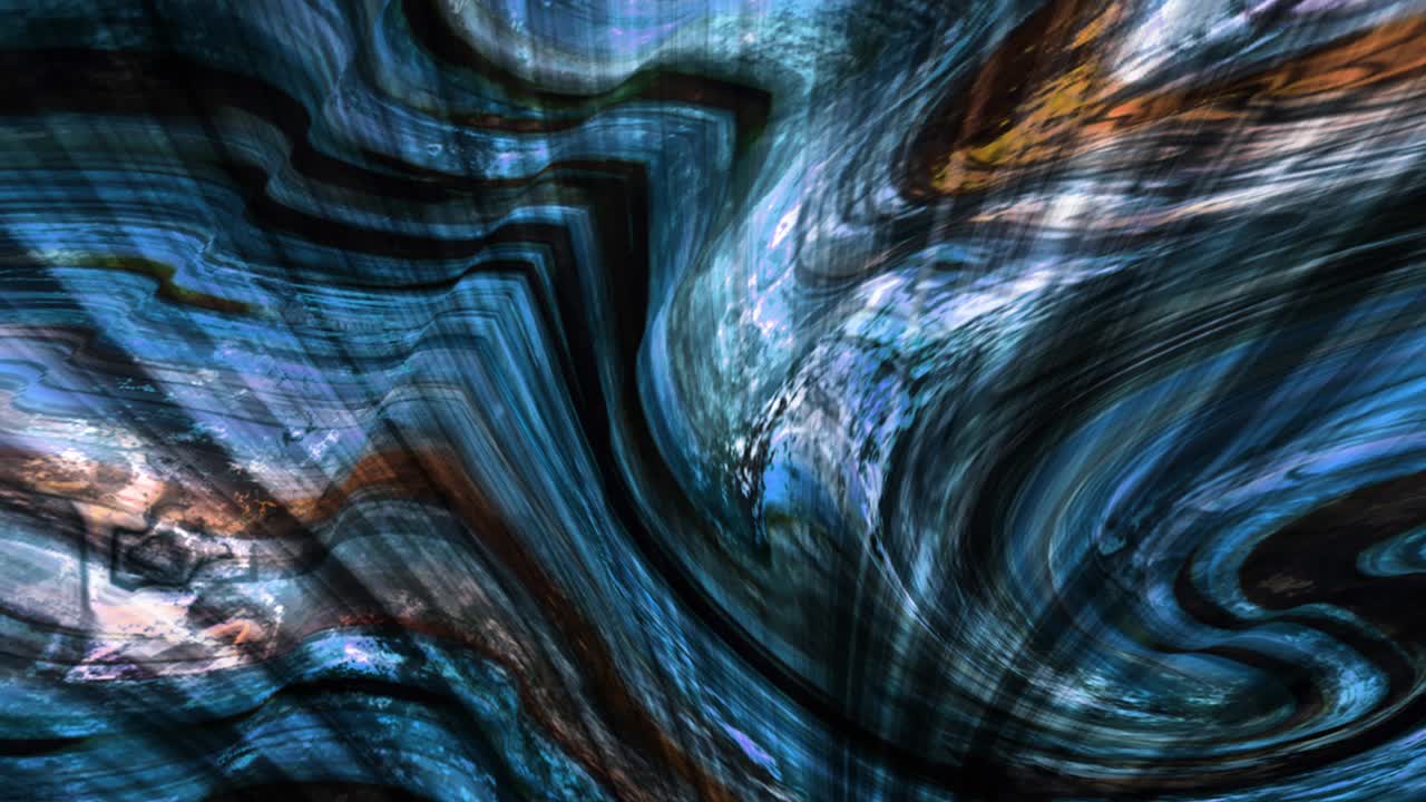 animación abstracta, fondo líquido, hermosa película de pintura digital, película de fondo abstracta, animación caleidoscopio video de stock