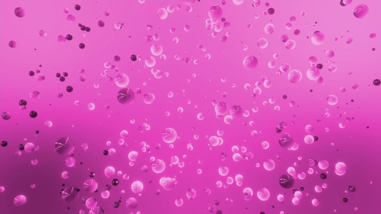 Pink Abstract Background with Floating Bubbles