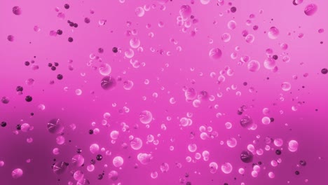 pink abstract background with floating bubbles