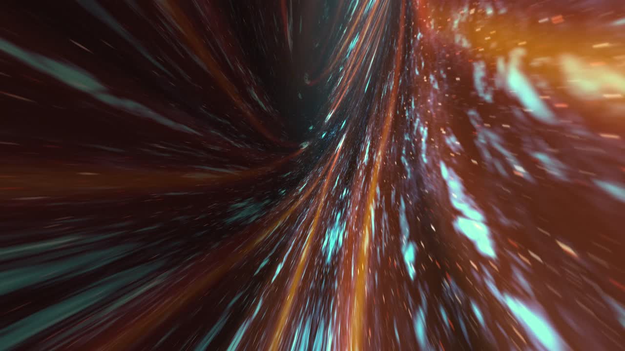 Universe Warp, Wormhole, Cosmic Travel. Seamless Loop