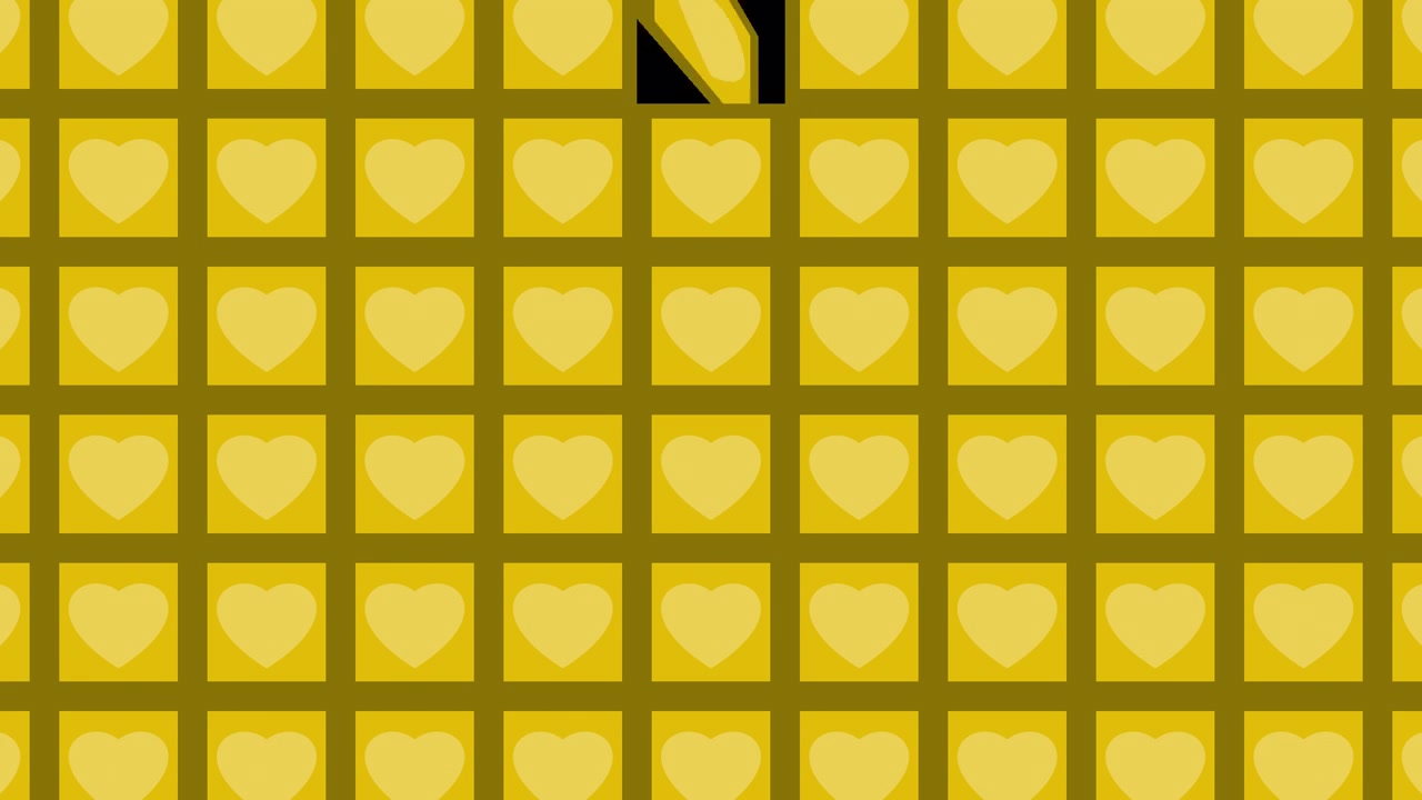 Gold Heart Pattern