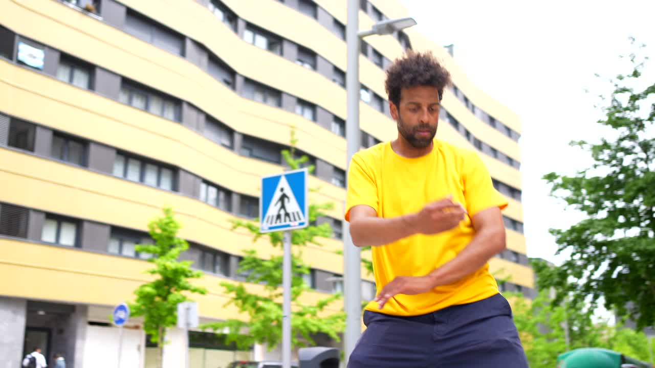 Man dancing in the street