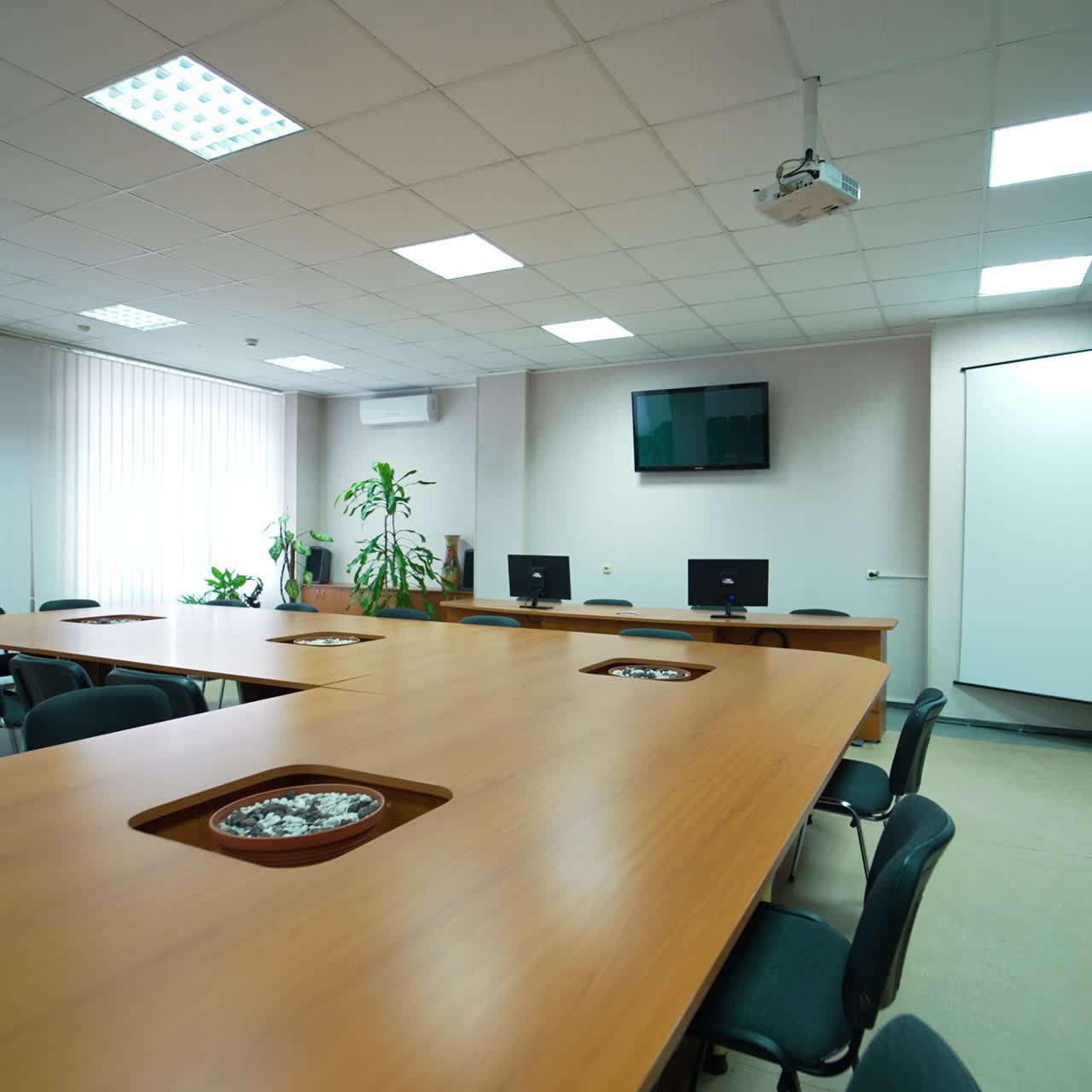 Modern empty office room. Business indoor architecture