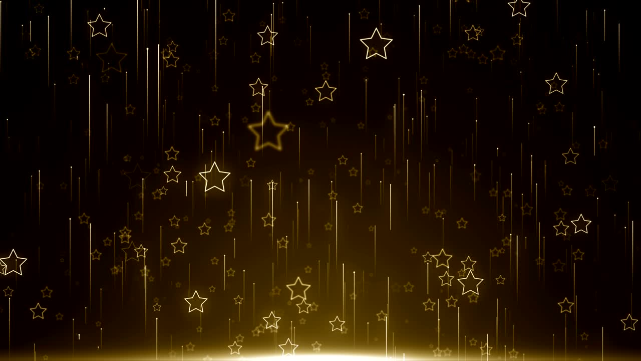 입자 별 황금 반이는 보케상 먼지 추상적인 배경 루프