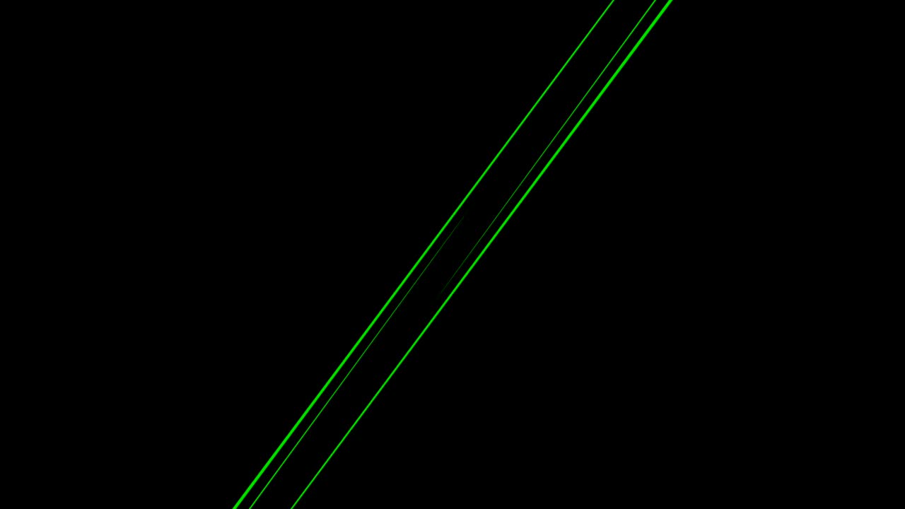 검은 바탕에 대각선 녹색 선