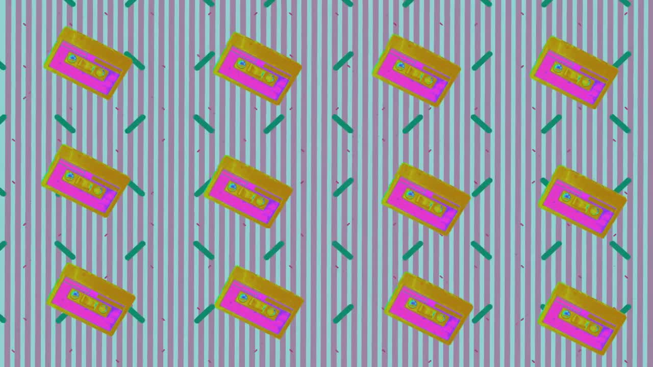 Retro 80s style animation