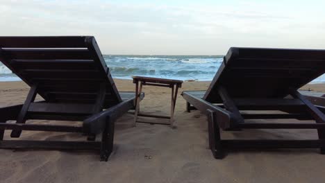 visitors can unwind in comfortable beach chairs at the cafe on the shore of the azov sea, soaking in the tranquil atmosphere and beautiful views