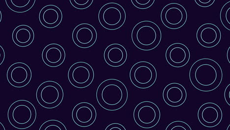 Floating circles intricate pattern on dark background