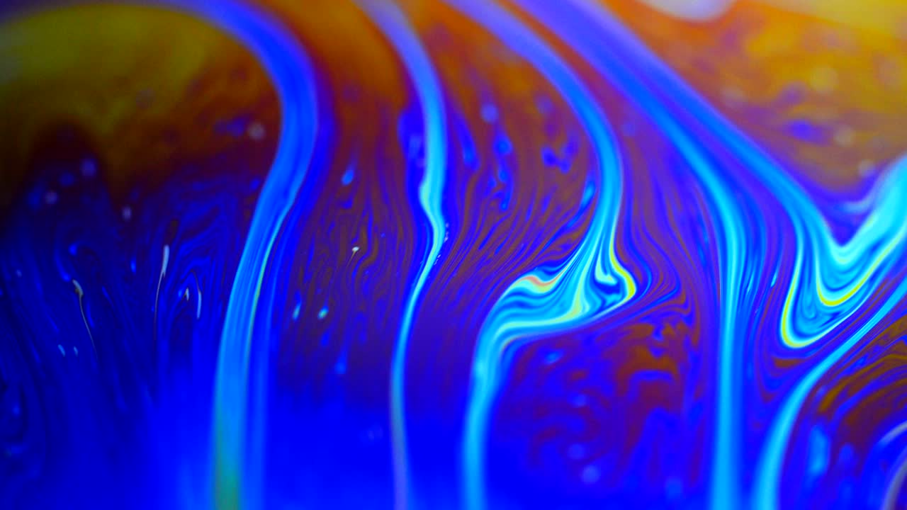 Colors in Motion, liquid effect, soap bubbles
