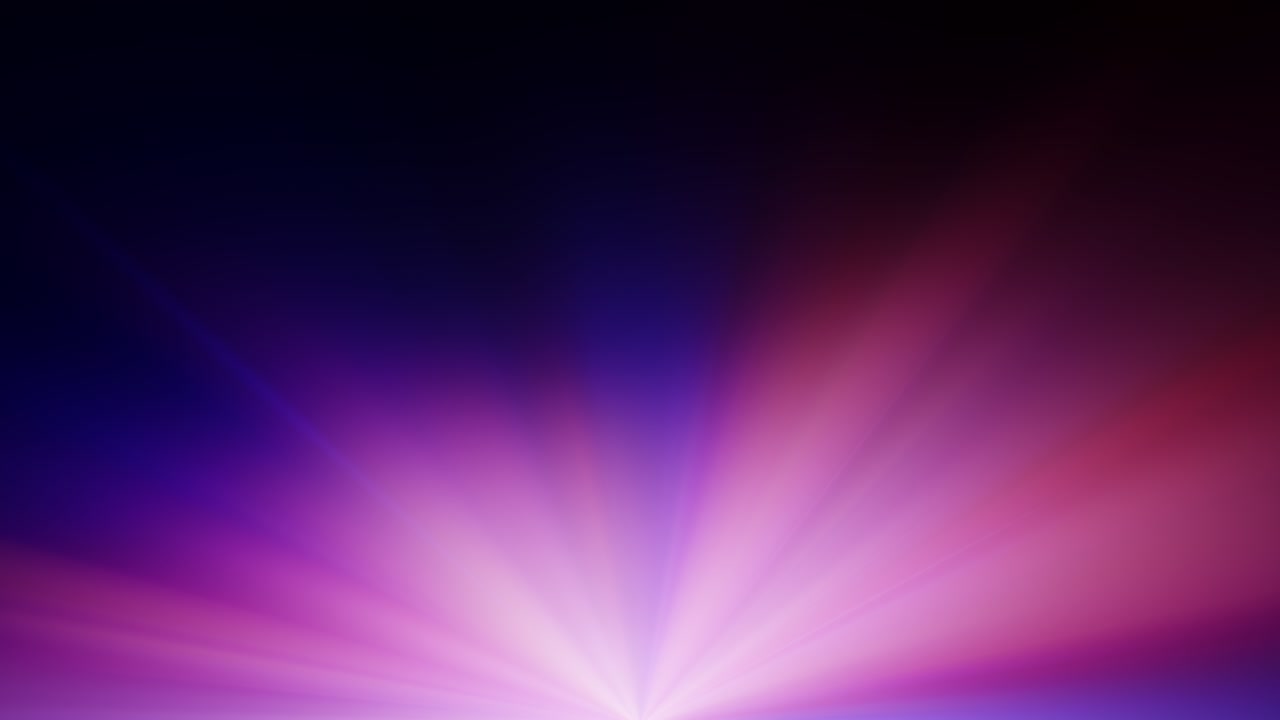 Glowing colorful light rays looped animation