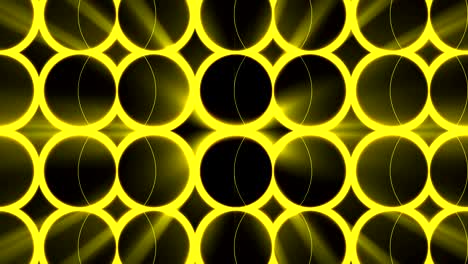 fondo abstracto con caleidoscopio de luz dorada