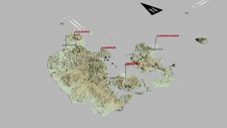 3d terrain map denmark