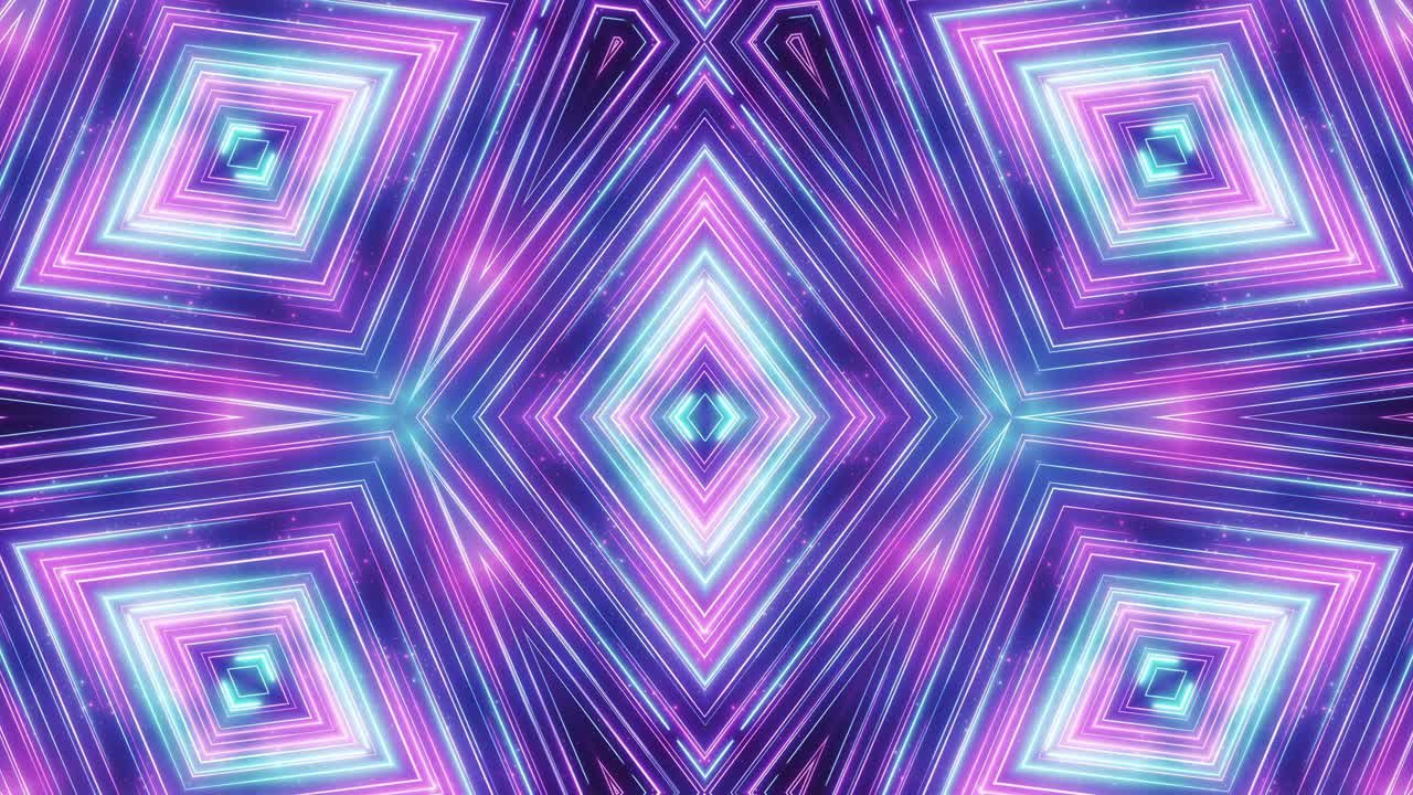 Neonový geometrický vzor