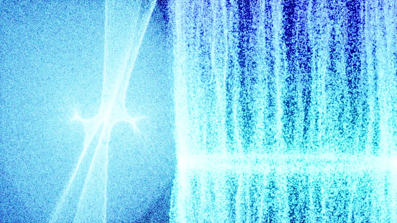 추상적인 파란색 배경과 반이는 질감