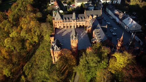 Hradec-nad-Moravicí,-State-Chateau-During-Sunset-In-Czech-Republic