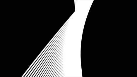 onda blanca digital en fondo negro título abstracto animación borrosa de la partícula sin costuras