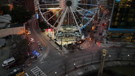 ferris wheel at the centennial olympic park in atlanta georgia