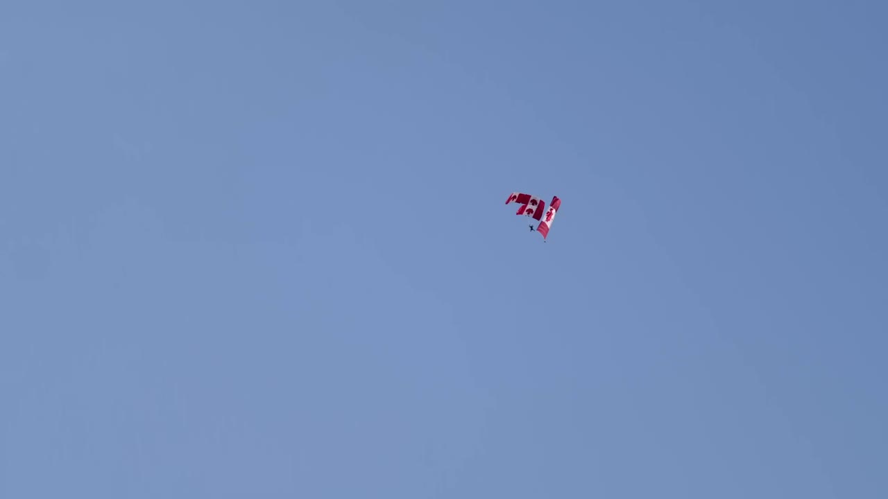 Canadian Flag Skydiving
