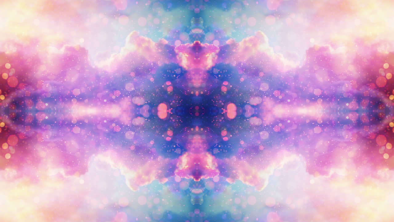 nuvole e luce bokeh sfocata