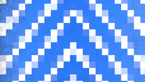 pixelvormig blauw-wit patroon - onduidelijke weergave