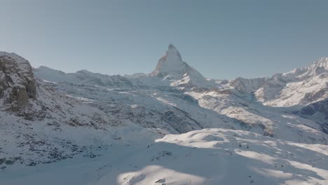 Increíble-Panorama-Montañoso-De-Matterhorn,-Zermatt,-Suiza