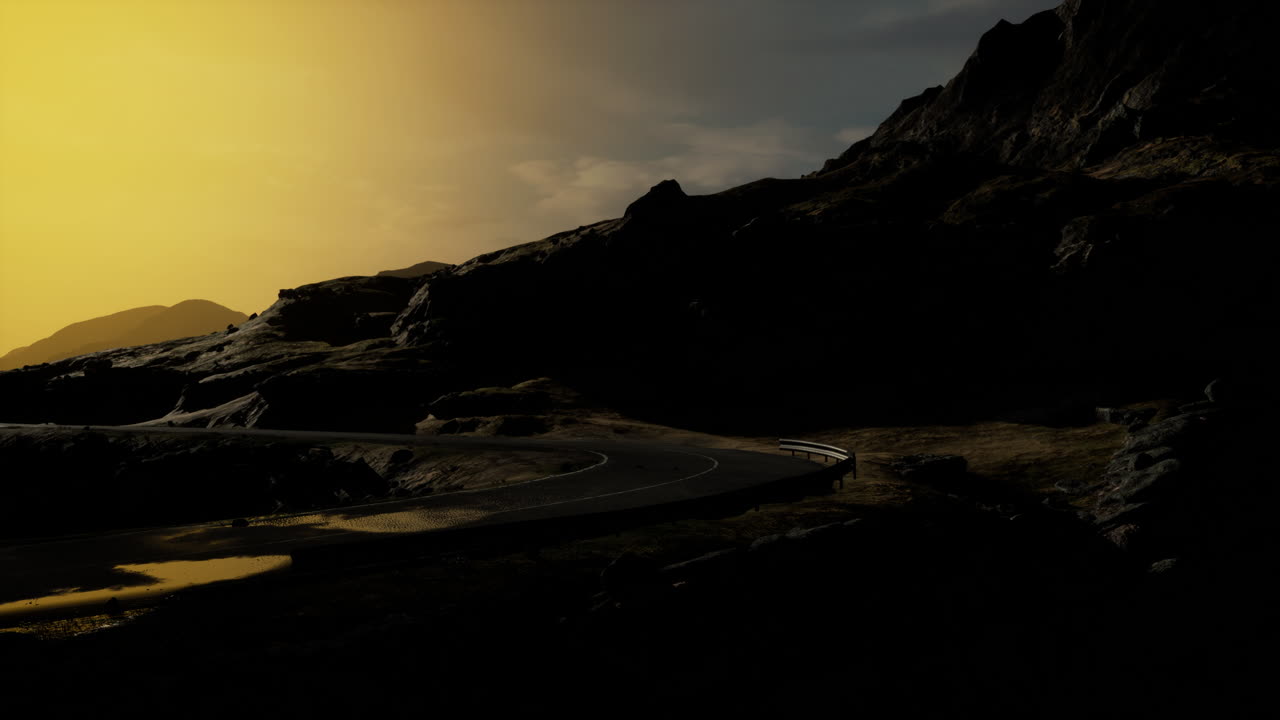 vista panorámica del océano atlántico y la carretera en los fiordos orientales