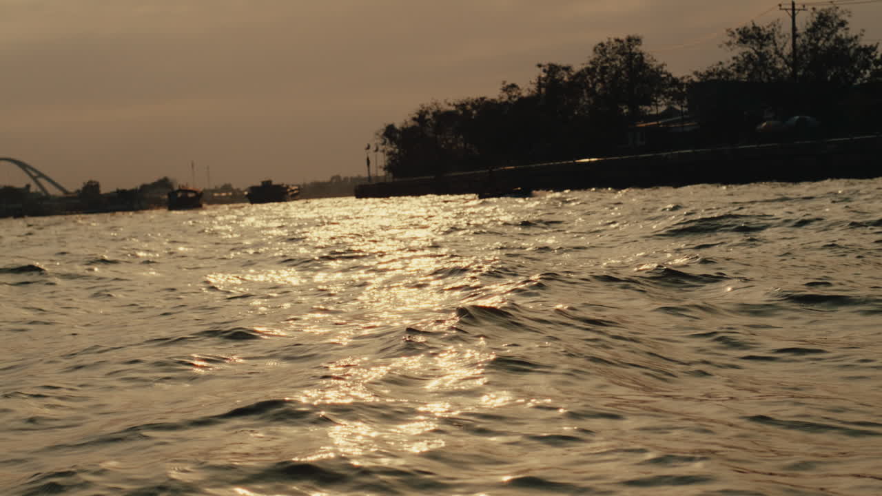 Sunset Reflections on a Canal