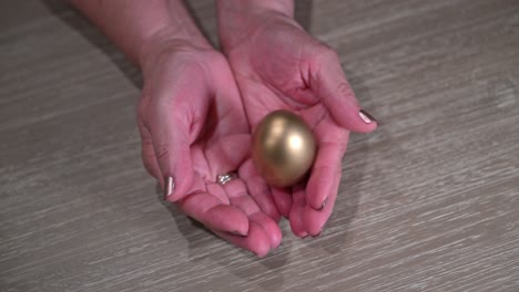 older female and a missed golden egg symbolizing a failed retirement investment opportunity