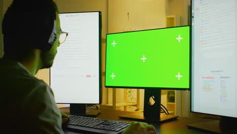 Young man streaming his online gaming