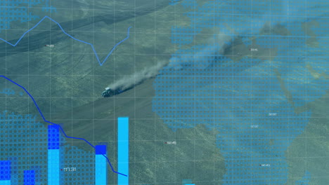 Animación-Del-Procesamiento-De-Datos-Financieros-Sobre-El-Paisaje.