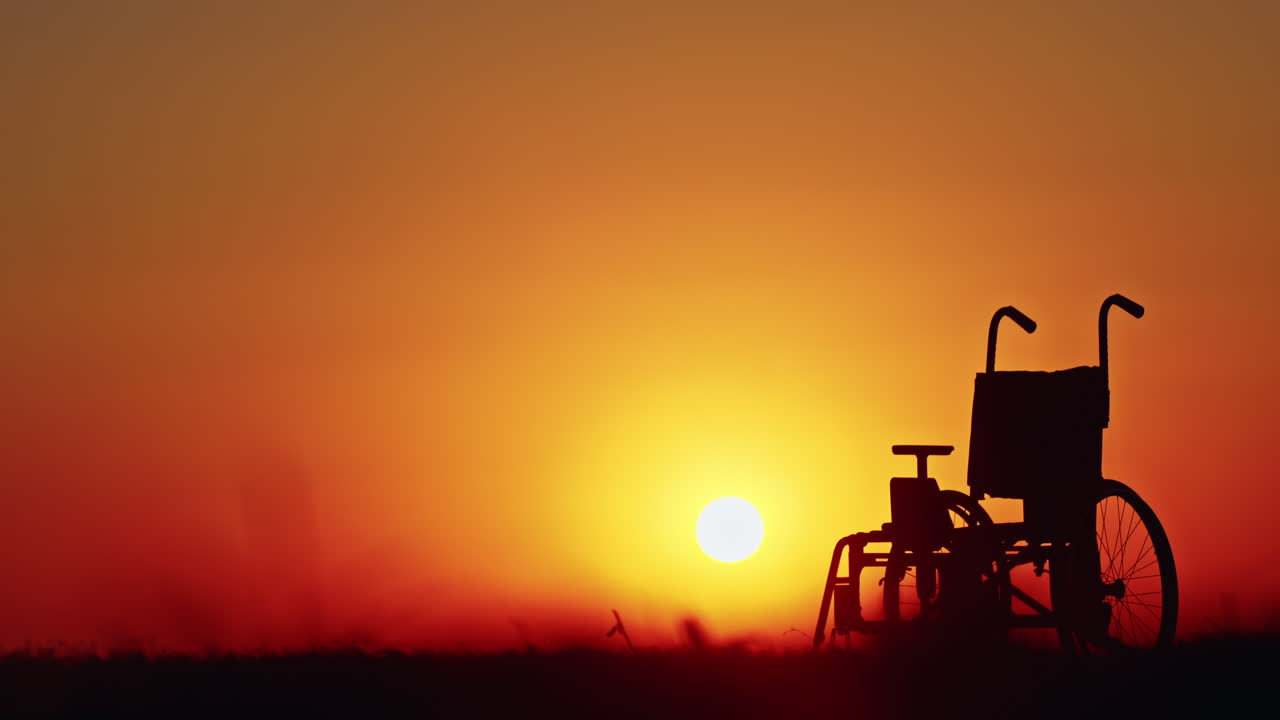 체어 의 해 가 지는 실루