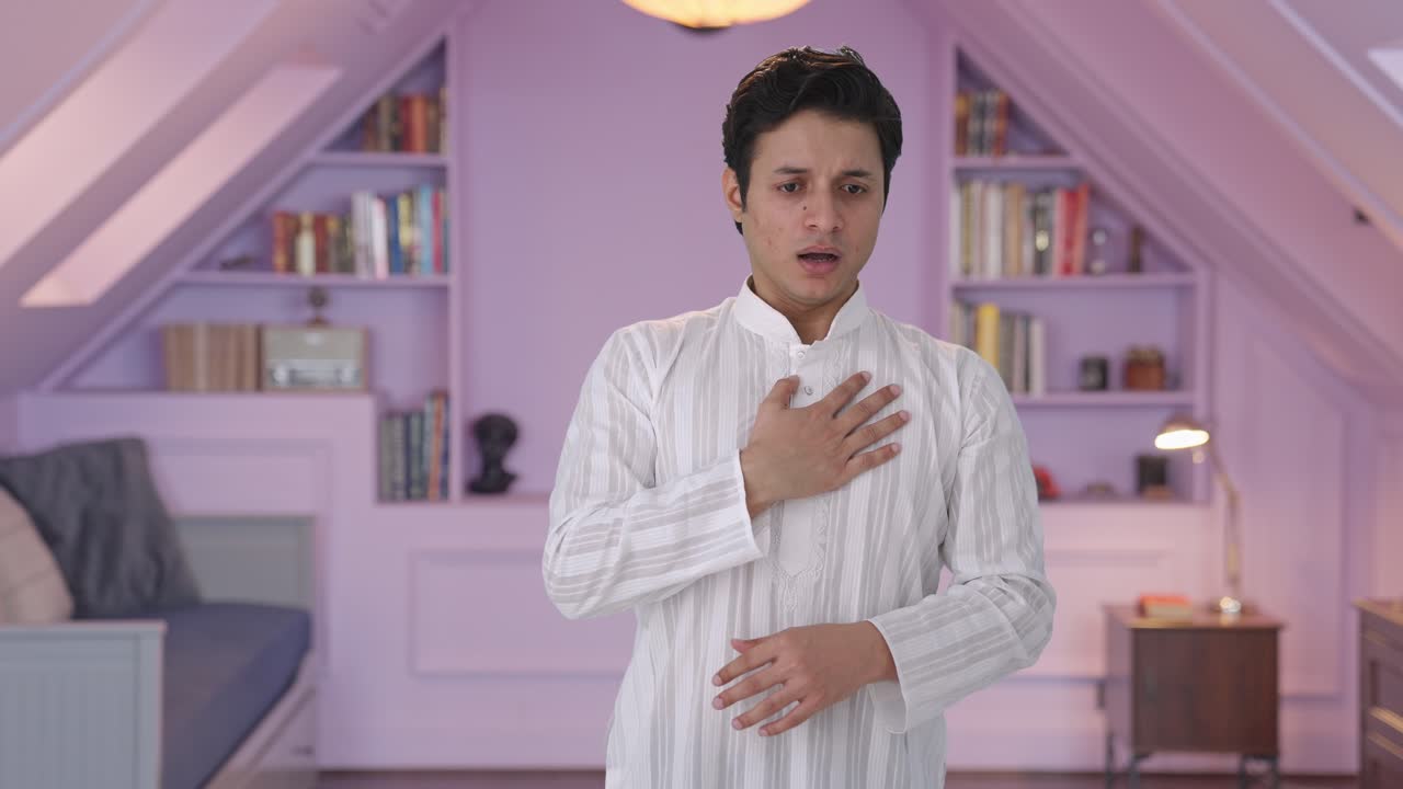 Hasta Hintli adam astım krizi geçiriyor