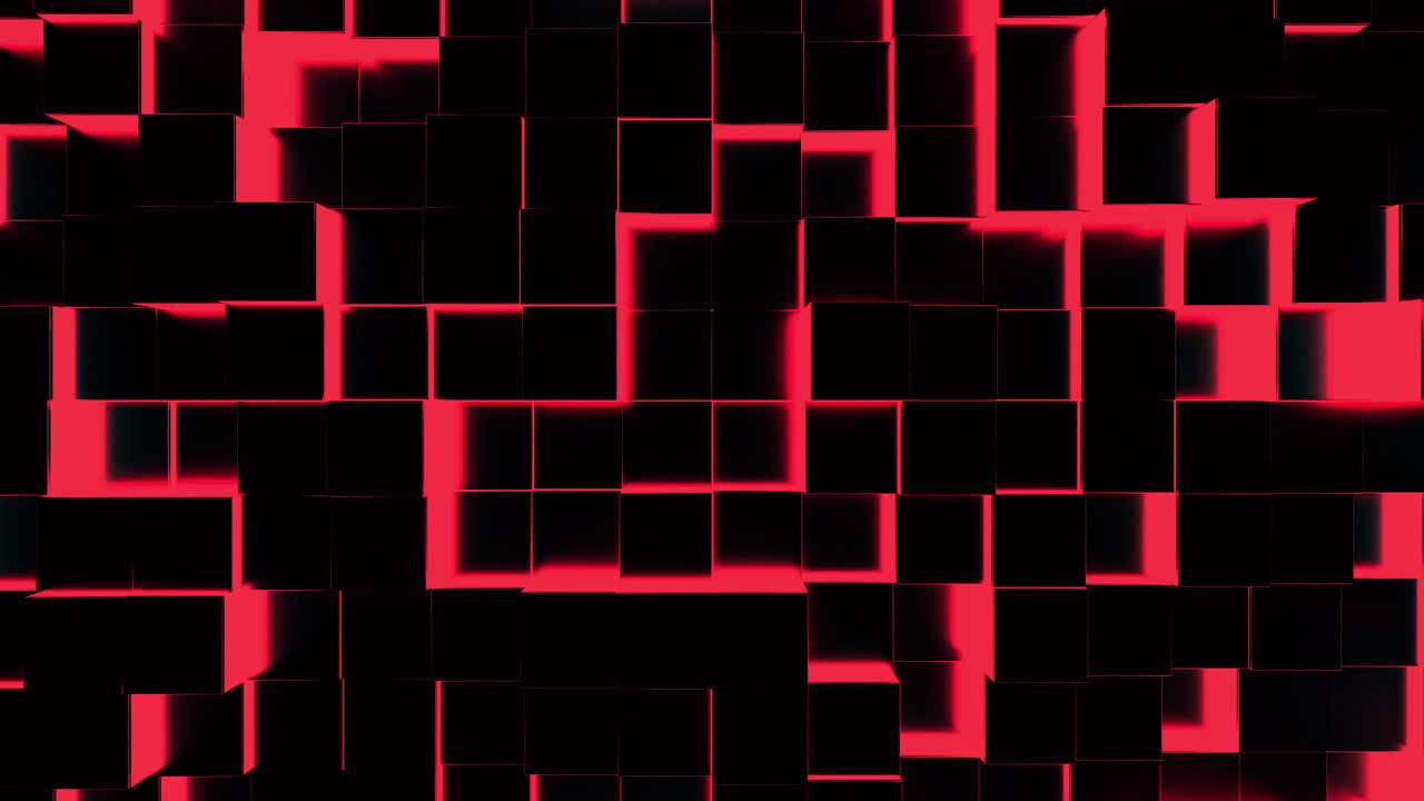 patrón de cubo geométrico abstracto rojo y negro